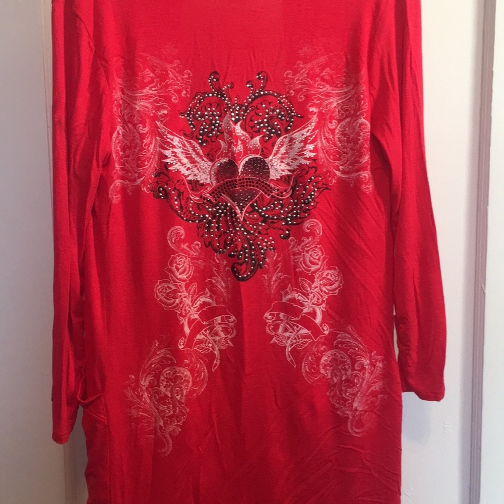 3/$10 Wet Seal red cardigan